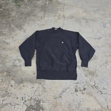 Vintage Black Reverse Weave Champion Made in USA Crewneck Sweatshirt Size XL 90s