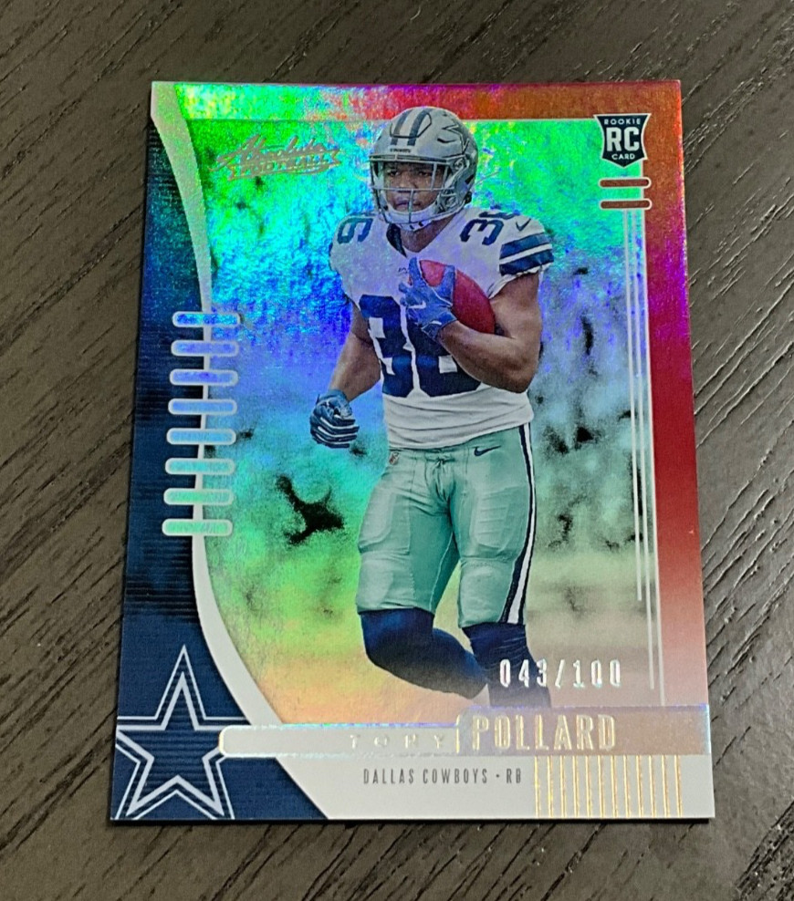 2019 Panini Absolute # 139 Tony Pollard Rookie /100 Dallas Cowboys
