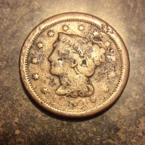 Photo of a 1850-P Large Cent from an eBay listing that sold on Jul 17, 2026