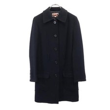 Used VAL by VALENTINO GARAVANI wool Stainless collar coat 9 black Women