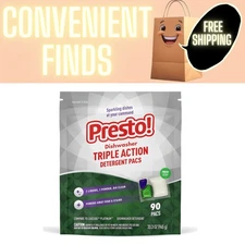 Amazon Brand - Triple Action Dishwasher Pacs, Fresh Scent, 90 Count