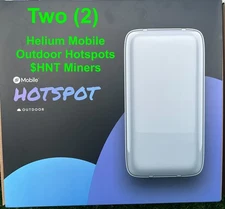 TWO Helium Mobile Outdoor Wi-Fi Hotspot $MOBILE Miners pre-owned Ship Promptly!