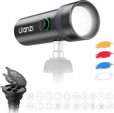 ULANZI LM01 Photography Flashlight RGB Video Light, 7500mAh Rechargeable Photogr