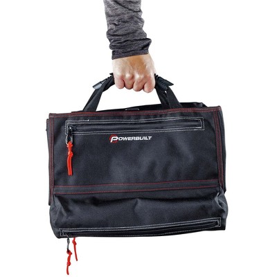 Powerbuilt 240253 5 Zipper Pocket Roll Up Organizer Tool Bag