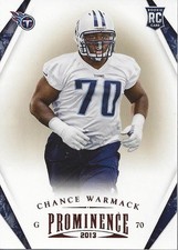 2013 Panini Prominence #111 Chance Warmack RC - FB