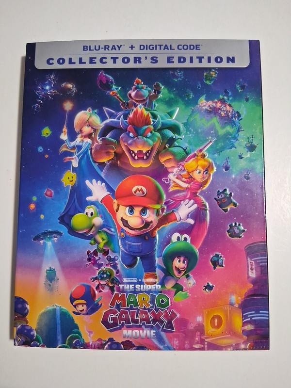 THE SUPER MARIO GALAXY MOVIE BLU-RAY WITH SLIPCOVER NO DIGITAL, LOT D4,