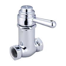 Central Brass 0334-1/2 Chrome Self-Close Shower Straight Stop