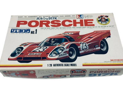 Vintage Nitto S-CON Mini No.1 Porsche 917K 1/28 Motorized RC Model Kit JP Old
