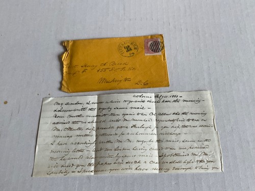 CIVIL WAR LETTER TO LT H BREED 155th PA VOL REF A FURLOUGH FROM HIS FATHER 1864