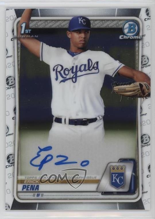 2020 Bowman Chrome Prospect Auto Erick Pena #CPA-EPE Auto 8az