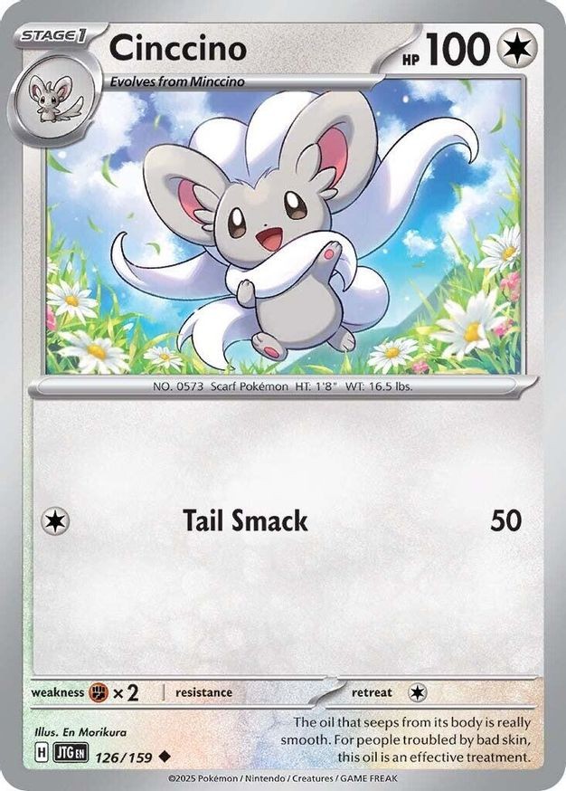 Pokemon Cinccino (126/382) Journey Together NM