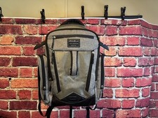 Eddie Bauer First Adventure Backpack Baby Diaper Bag Gray Black Sz Medium 16x12"