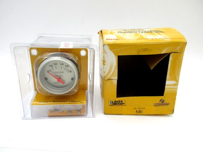 Voltage Meter Gauge Auto Meter 4391 NOS New Old Stock Factory Sealed