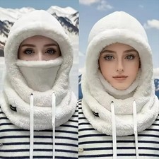 Winter Warm Balaclava Thermal Windproof Ski Hood Fleece Adjustable Face Cover