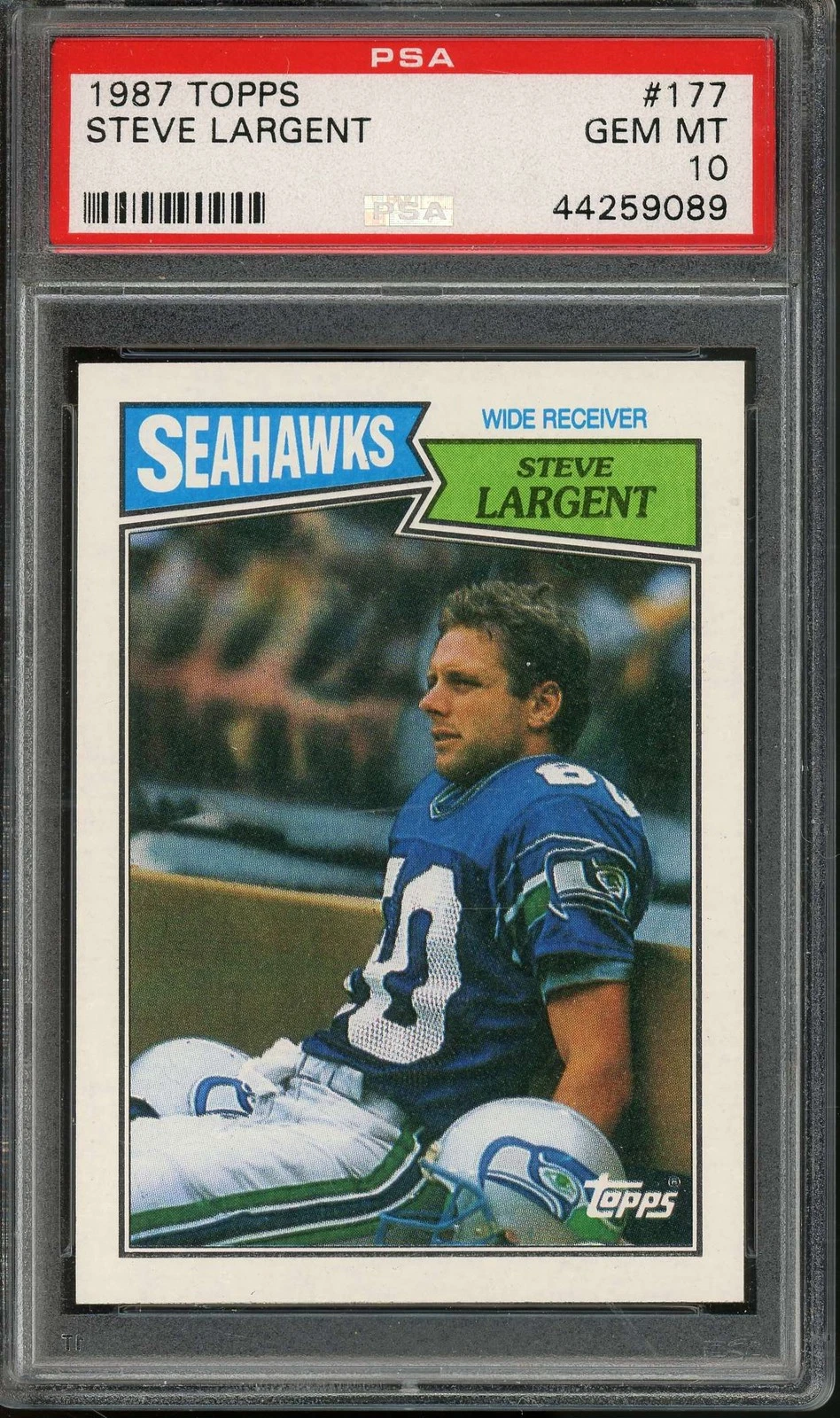 1987 Topps #177 Steve Largent PSA 10