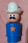 Vintage 1980's Fisher Price Little People 934 Western Town Sheriff