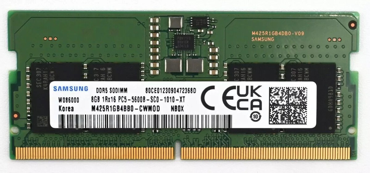 8GB DDR5 5600 MHz PC5-44800 SODIMM Laptop Memory RAM