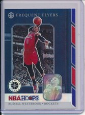 RUSSELL WESTBROOK 2019-20 HOOPS PREMIUM FREQUENT FLYERS HOLO SILVER PRIZMS