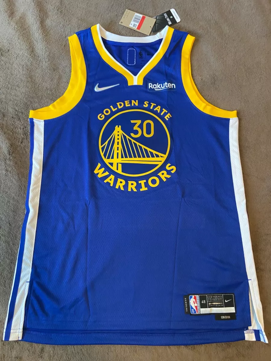 Stephen Curry Size L Diamond Badge 75th Year Golden State Warriors Nike 2021/22