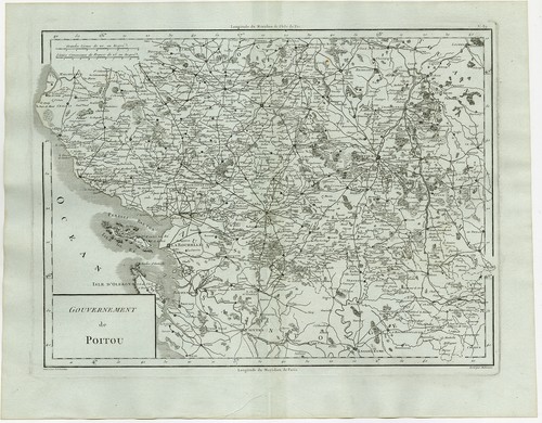 Antique Map-Poitou region in France-Tardieu-Mentelle & Chanlaire-1782 - Picture 2 of 5