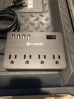 Power Strip Surge Protector 4 Outlet 4 USB Ports 4.5A 5ft Extension Cord (Black)
