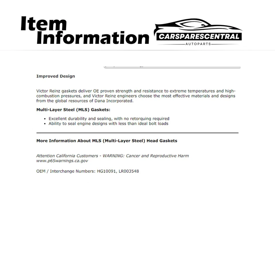 Junta de culata derecha para motor Ford Explorer Sport Trac 2007-2010 4,0 L Foto 3 de 4