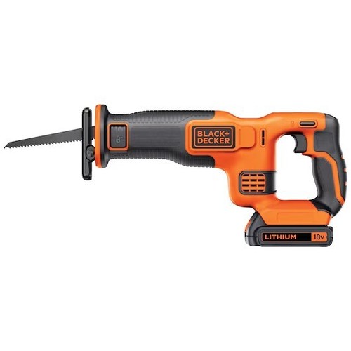 BLACK+DECKER 18V 1.5Ah Recip Saw, 1.5Ah battery, Charger, 1 blade BDCR18C1Q-GB - Picture 2 of 6
