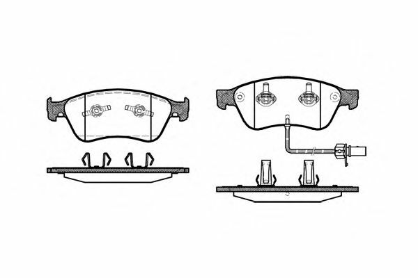 Kit Pastiglie Freno a Disco Anteriore Remsa Bpm1056.02 Audi Vw - Immagine 1