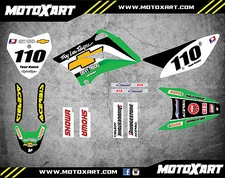 Custom Graphics Full Kit to Fit Kawasaki KLX 110 2010 - 18 SHIFTER STYLE decals