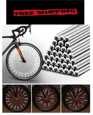 PSLER 72 PCS Spokes Reflectors - Spoke Skin Spoke Covers Trim Wrap Cover Decorat