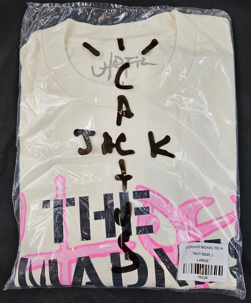 Travis Scott Utopia x St Michael Tee 1A White Cactus Jack Travis Scott Utopia x St Michael Tee 1A White Cactus Jack