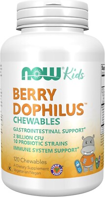 Now Foods Berry Dophilus Kids 2 Billion 120 Chewables