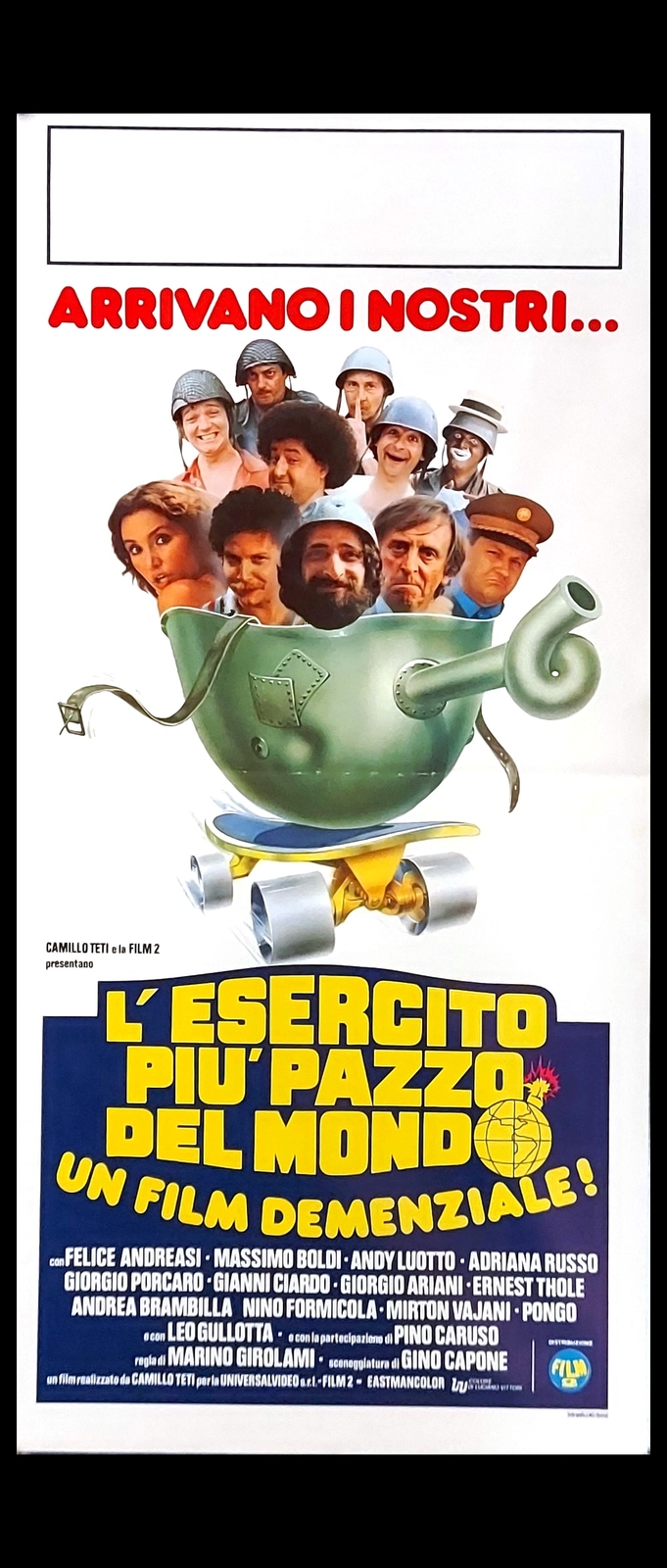 Locandina originale film L'esercito più pazzo del mondo (1981) - Regia di Marino Girolami