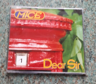 Mice: Dear Sir- Original 1996 UK CD Single in Promotional Info Stickered Case.