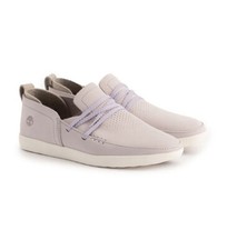 Timberland Women's Project Better Light Purple Nubuck Slip On Shoes A1YCV
