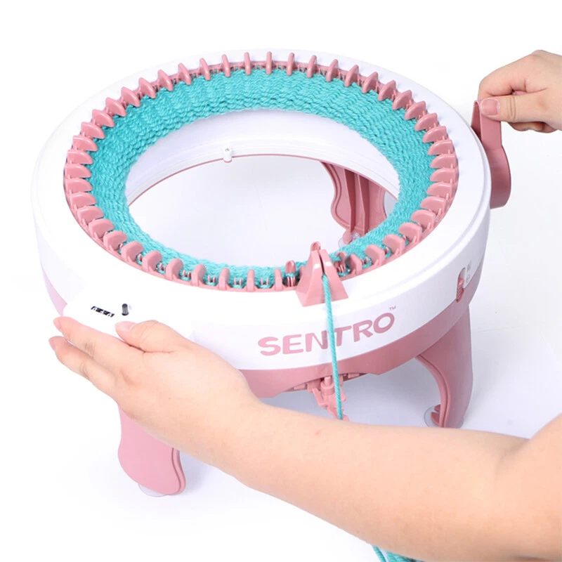 Knitting Machine 22 Needles, Smart Weaving Machine Round Spinning Knitting  Machines, Knitting Board Rotating Double Machine, for Adults or Kids Knit  Scarf Hat Sock 