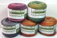 Queensland Collection Cassowary Australian Fine Wool Blend Lot Of 5 New New