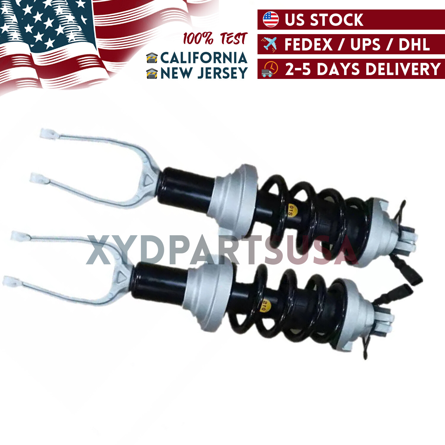 2X For Audi R8 Lamborghini Huracan 15-21 Front Suspension Shock Struts Magnetic