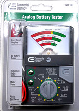 NEW ANALOG BATTERY TESTER w/Leads for Testing Watch batteries