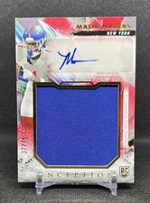 2024 Topps Inception MALIK NABERS Rookie Jumbo PATCH Player Worn RED AUTO /75 SP