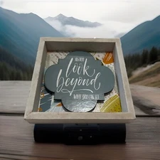 Wood Sign - Always Look Beyond What You Can See - 6x6x1 Inch