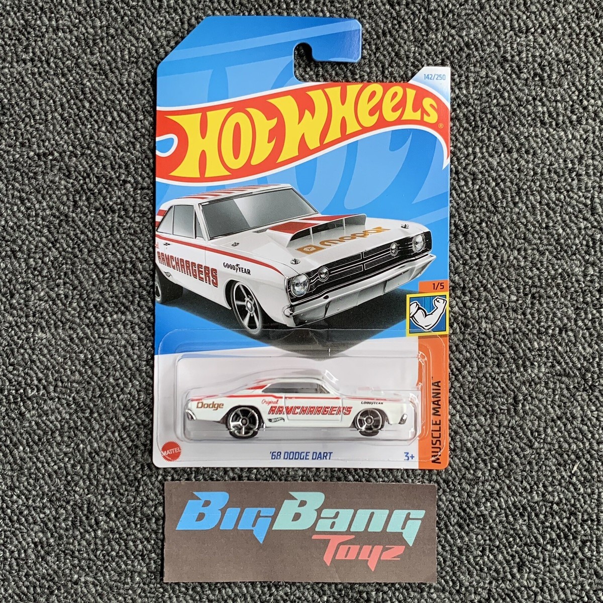 Hot Wheels 68 Dodge Dart White #142 Mainline 2024 Case G/H (In
