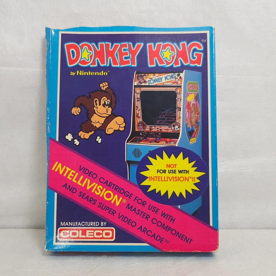 Donkey Kong Intellivision Nintendo Vintage 1982 Coleco Video Game - Image 2 of 4