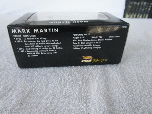 Mark Martin # 6 NASCAR 1/43 Racecar Valvoline Hot Wheels Pro Racing ~ #19236 - Bild 4 von 7