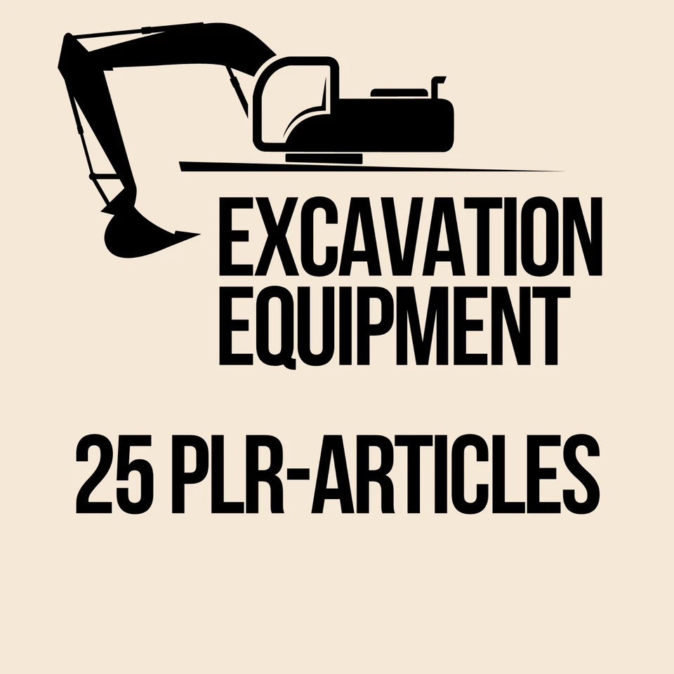 25 PLR Artikel zu Ausgrabungsgeräte (EN)