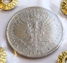 REGNO D' ITALIA VITT. EM. III  25 CENTESIMI AQUILA SABAUDA  1902  RARO  BB / SPL