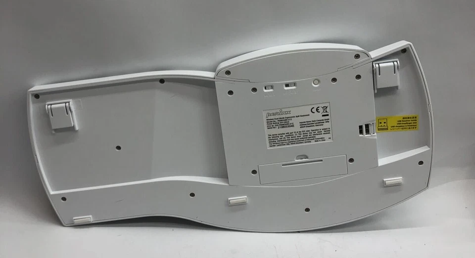 Perixx Periboard-612 Wireless Ergonomic Split Keyboard, US English - White - Image 3 of 4