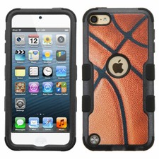 for iPod Touch 5th 6th 7th Gen - Basketball Armor Hard  Soft Rubber Hybrid Case