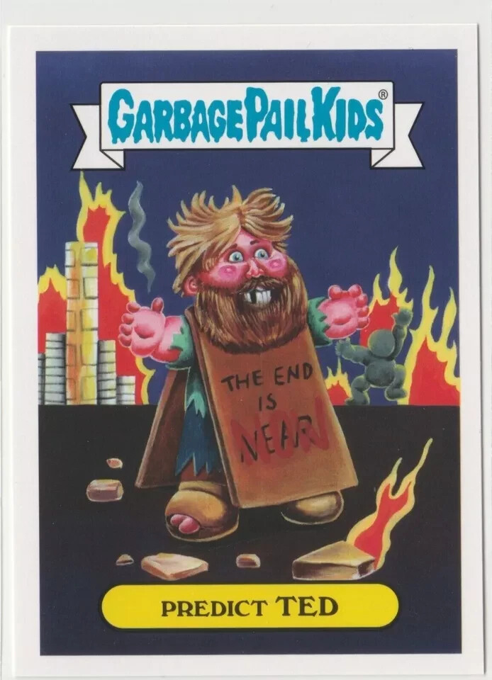 Ted #4a Garbage Pail Kids GPK 2017 Adam-geddon Predictor Card