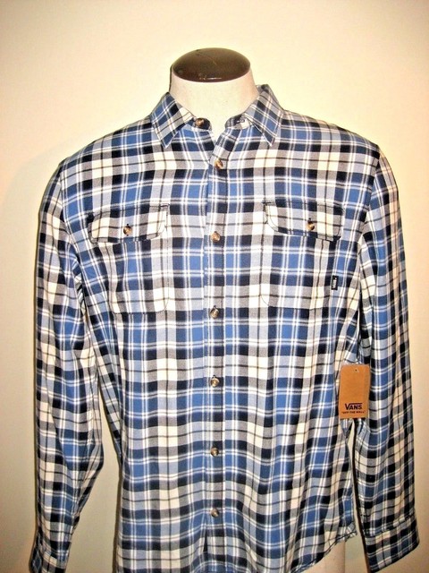 vans blue flannel